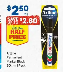 Foodland Artline Permanent Marker Black offer