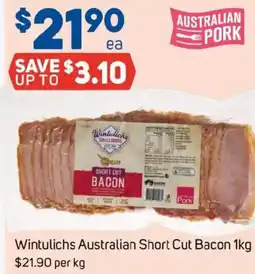 Foodland Wintulichs australian short cut bacon boneless chicken roast traditional offer