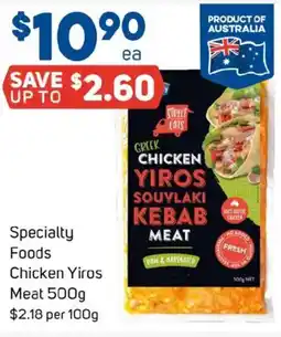Foodland Specialty foods chicken yiros meat offer