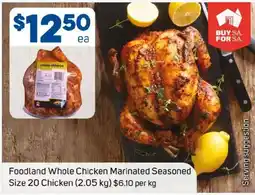 Foodland Foodland Whole Chicken Marinated Seasoned offer