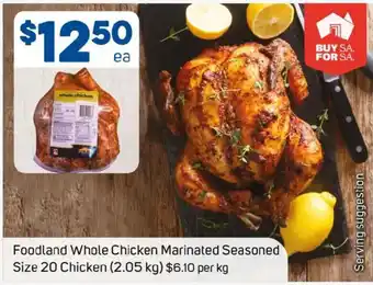 Foodland Foodland Whole Chicken Marinated Seasoned offer