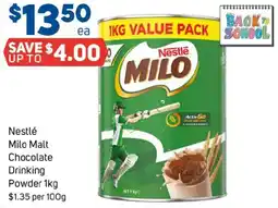 Foodland Nestlé milo malt chocolate drinking powder offer