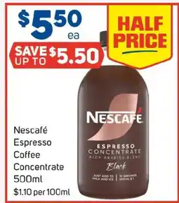 Foodland Nescafé espresso coffee concentrate offer