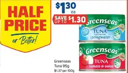 Foodland Greenseas tuna offer