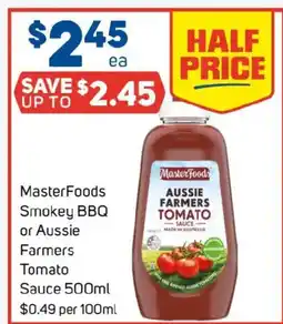Foodland Masterfoods smokey bbq or aussie aussie farmers tomato offer