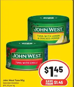 IGA John West Tuna Selected Varieties offer