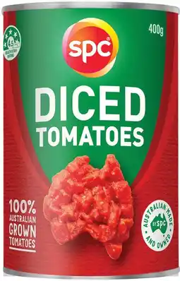 IGA SPC Crushed or Diced Tomatoes 400‑410g Selected Varieties offer