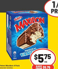 IGA Peters Maxibon Selected Varieties offer