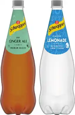 IGA Schweppes Mixers, Soft Drink or Natural Mineral Water 1.1 Litre Selected Varieties offer