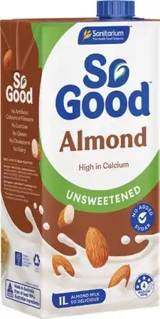 IGA Sanitarium So Good Almond Milk Selected Varieties offer
