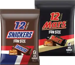 IGA Mars, Snickers & M&M’s Fun Size‑192g Selected Varieties offer