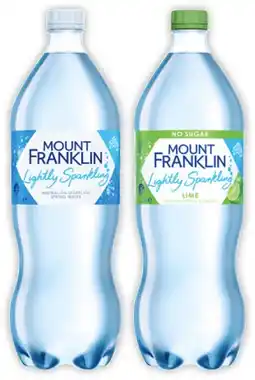 IGA Mount Franklin Lightly Sparkling Water Selected Varieties offer