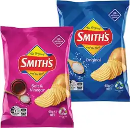 IGA Smith’s Crinkle Cut Chips Selected Varieties offer