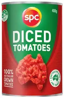 IGA SPC Diced or Crushed Tomatoes 400-410g Selected Varieties offer