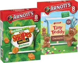 IGA Arnott’s Shapes or Tiny Teddy 8 Pack Selected Varieties offer
