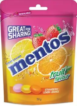 IGA Mentos Fruit Share Bag Selected Varieties offer