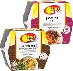 IGA SunRice Steamed Rice Microwave Cups Selected Varieties offer