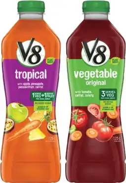 IGA V8 Fruit & Vegetable Juice Selected Varieties offer