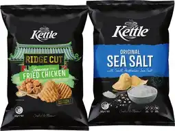 IGA Kettle Potato Chips 135-165g or Ridge Cut Chips 165g Selected Varieties offer