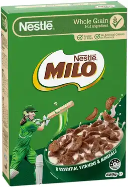 IGA Nestlé Milo Cereal Selected Varieties offer