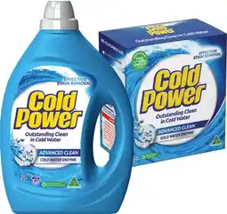 IGA Cold Power Laundry Liquid 2 Litre or Powder 2kg Selected Varieties offer