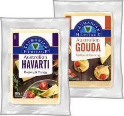 IGA Tasmanian Heritage Cheese Selected Varieties offer