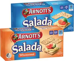 IGA Arnott’s Salada Crackers Selected Varieties offer