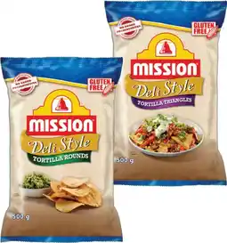 IGA Mission Deli Style Tortilla or Corn Strips 500g Selected Varieties offer