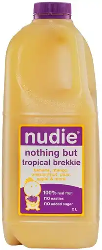 IGA Nudie Apple Juice or Tropical Brekkie Juice 2 Litre offer