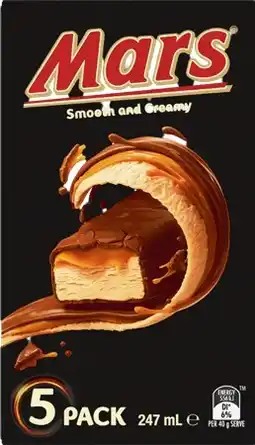 IGA Mars Frozen Dessert Bars offer