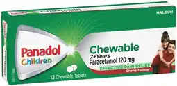 IGA Panadol Children 7+ Years Chewable Paracetamol Tablets offer
