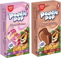 IGA Streets Paddle Pop 8 Pack or Twister Mini 6 Pack Selected Varieties offer