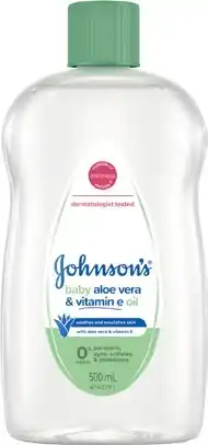 IGA Johnson’s Baby Aloe Vera & Vitamin E Oil offer