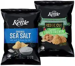 IGA Kettle Classic or Ridge Cut Potato Chips 150‑165g Selected Varieties offer