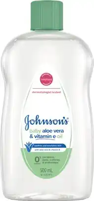 IGA Johnson’s Baby Aloe Vera & Vitamin E Oil or Conditioning Shampoo 500mL offer