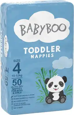IGA BabyBoo Nappies 40‑56 Pack Selected Varieties offer