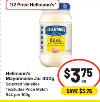 IGA Hellmann's mayonnaise jar offer
