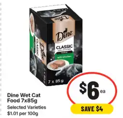 IGA Dine wet cat food offer