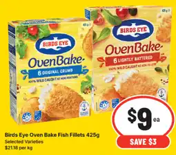 IGA Birds eye oven bake fish fillets offer