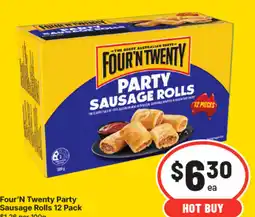 IGA Four'n twenty party sausage rolls offer