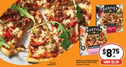 IGA Rustica by mccain stone baked pizza offer