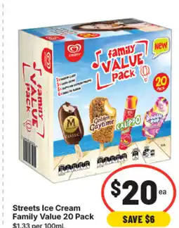 IGA Streets ice cream family value offer