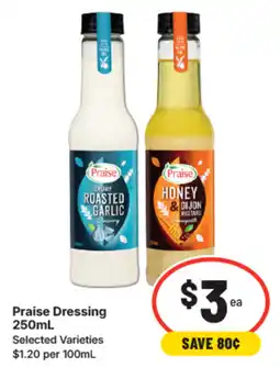 IGA Praise dressing offer