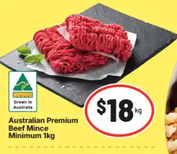 IGA Australian premium beef mince minimum offer