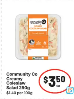 IGA Community co creamy coleslaw salad offer