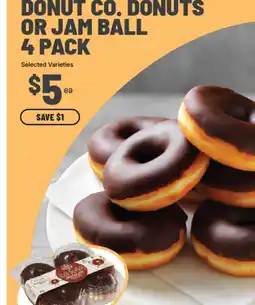 IGA Donut co. donuts or jam ball offer