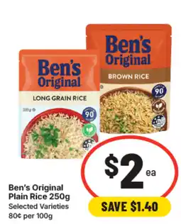 IGA Ben's original plain rice offer