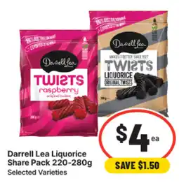 IGA Darrell Lea Liquorice offer
