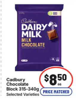 IGA Cadbury chocolate block offer