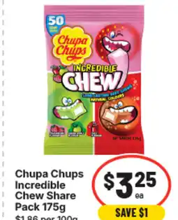 IGA Chupa chups incredible chew offer